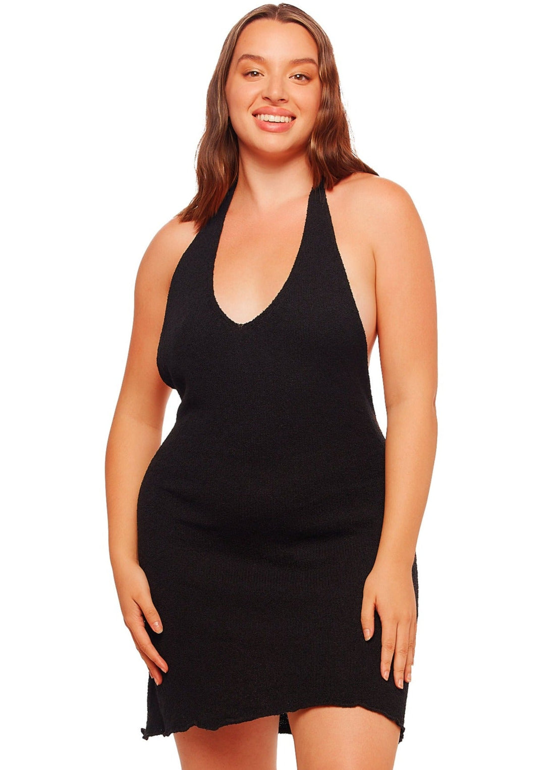 Halter Mini Dress - Black - JMP The Label