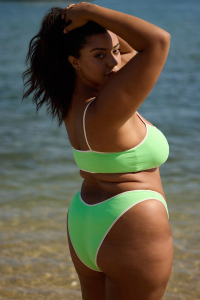 Reno Bottom - Blue Green Reversible - Swim Bottom | JMP The Label